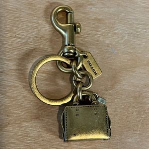 Rare Brass Metal Coach Rogue Bag Charm